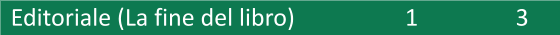 Editoriale (La fine del libro) 1 3